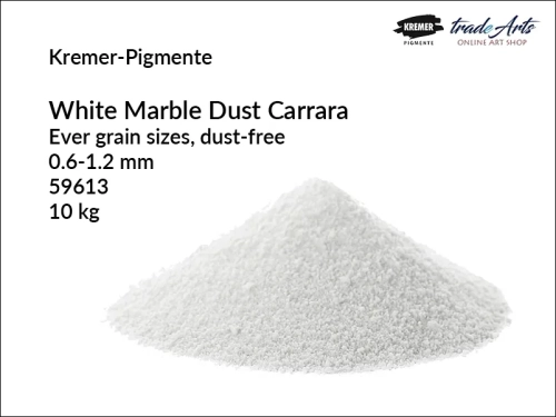 Mączka marmurowa bezpyłowa biała Carrara  Kremer-Pigmente, Kremer-Pigmente mączka marmurowa bezpyłowa  biała Carrara, mączka marmurowa bezpyłowa biała Carrara White, mączka bezpyłowa, marmur, wypełniacze, tradearts,