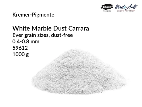 Mączka marmurowa bezpyłowa biała Carrara  Kremer-Pigmente, Kremer-Pigmente mączka marmurowa bezpyłowa  biała Carrara, mączka marmurowa bezpyłowa biała Carrara White, mączka bezpyłowa, marmur, wypełniacze, tradearts,