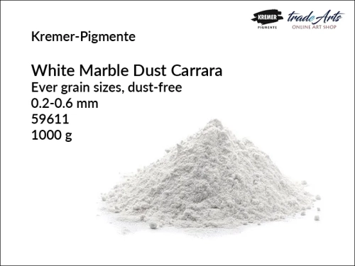 Mączka marmurowa bezpyłowa biała Carrara  Kremer-Pigmente, Kremer-Pigmente mączka marmurowa bezpyłowa  biała Carrara, mączka marmurowa bezpyłowa biała Carrara White, mączka bezpyłowa, marmur, wypełniacze, tradearts,
