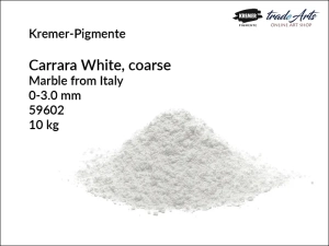 Mączka marmurowa biała Carrara White Kremer-Pigmente, uziarnienie 0-3.0 mm, opak. 10 kg