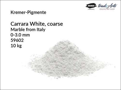 Mączka marmurowa biała Carrara  Kremer-Pigmente, Kremer-Pigmente mączka marmurowa biała Carrara, mączka marmurowa biała Carrara White Fine, mączka, marmur, wypełniacze, tradearts,