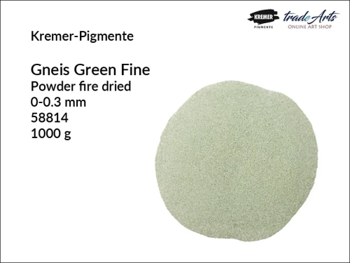 Gnejs zielony w proszku Gneis Green Kremer-Pigmente, Kremer-Pigmente Gneis Green gnejs zielony w proszku, proszek gnejsowy Gneis Green Kremer-Pigmente, proszek z gnejsu zielonego drobnoziarnisty, piasek z gnejsu, tradearts,