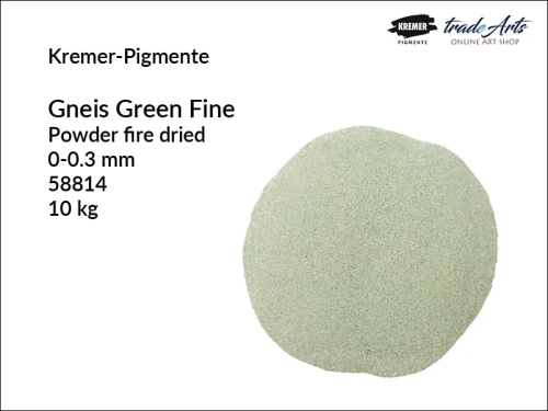 Gnejs zielony w proszku Gneis Green Kremer-Pigmente, Kremer-Pigmente Gneis Green gnejs zielony w proszku, proszek gnejsowy Gneis Green Kremer-Pigmente, proszek z gnejsu zielonego drobnoziarnisty, piasek z gnejsu, tradearts,