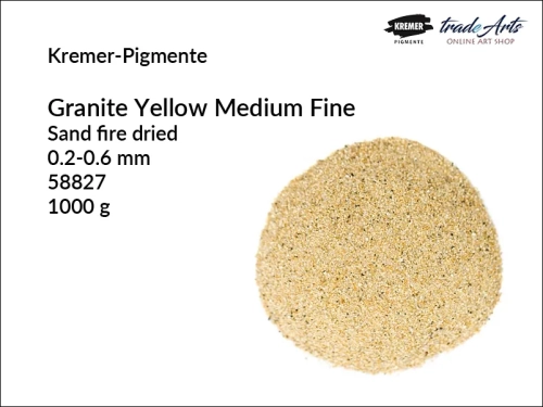 Granit żółty w proszku Granite Yellow Kremer-Pigmente, Kremer-Pigmente Granite Yellow granit żółty w proszku, proszek granitowy Granite Yellow Kremer-Pigmente, proszek z granitu drobnoziarnisty, piasek z granitu, tradearts,