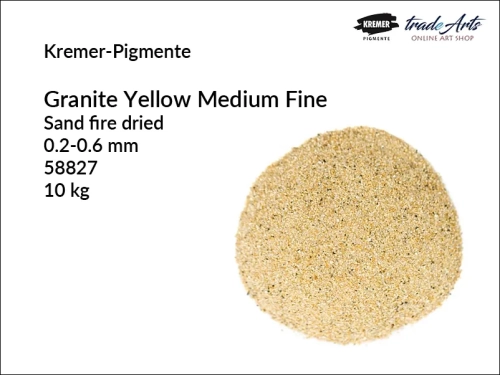 Granit żółty w proszku Granite Yellow Kremer-Pigmente, Kremer-Pigmente Granite Yellow granit żółty w proszku, proszek granitowy Granite Yellow Kremer-Pigmente, proszek z granitu drobnoziarnisty, piasek z granitu, tradearts,