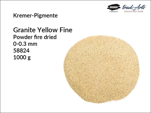 Granit żółty w proszku Granite Yellow Kremer-Pigmente, Kremer-Pigmente Granite Yellow granit żółty w proszku, proszek granitowy Granite Yellow Kremer-Pigmente, proszek z granitu drobnoziarnisty, piasek z granitu, tradearts,