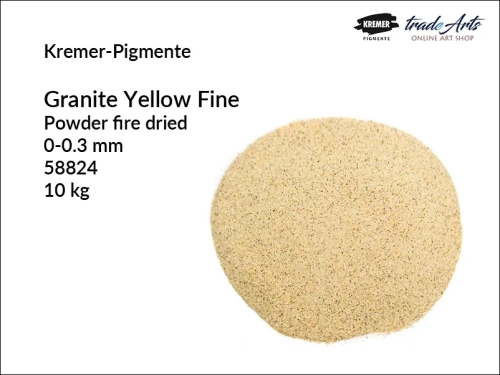 Granit żółty w proszku Granite Yellow Kremer-Pigmente, Kremer-Pigmente Granite Yellow granit żółty w proszku, proszek granitowy Granite Yellow Kremer-Pigmente, proszek z granitu drobnoziarnisty, piasek z granitu, tradearts,