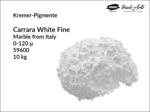 Mączka marmurowa biała Carrara White Fine Kremer-Pigmente, uziarnienie 0-120µ , opak. 10 kg