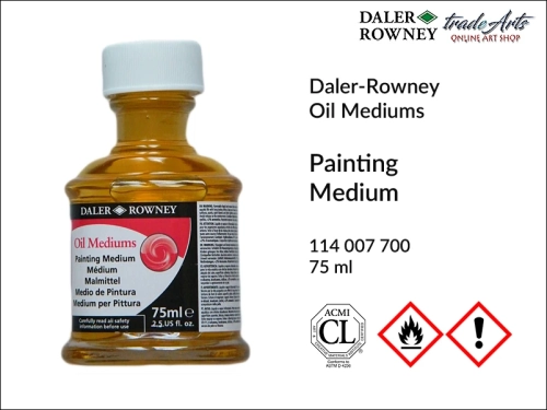 Painting Medium Daler-Rowney, medium malarskie do farb olejnych Daler-Rowney, Daler-Rowney medium malarskie do farb olejnych 75 ml, medium malarskie Painting Medium Daler-Rowney, media do farb olejnych, Daler-Rowney,