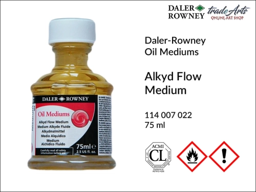Alkyd Flow Medium Daler-Rowney 75 ml, medium alkidowe do farb olejnych Daler-Rowney, Daler-Rowney medium alkidowe do farb olejnych, Alkyd Flow Medium medium alkidowe do farb olejnych, media do farb olejnych, Daler-Rowney,