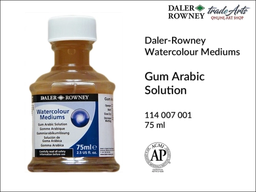 Gum Arabic Solution Daler-Rowney,  guma arabska w płynie Daler-Rowney, guma arabska do akwareli Daler-Rowney, Daler-Rowney guma arabska w płynie do akwareli, guma arabska, akwarele, farby akwarelowe, Daler-Rowney, guma,