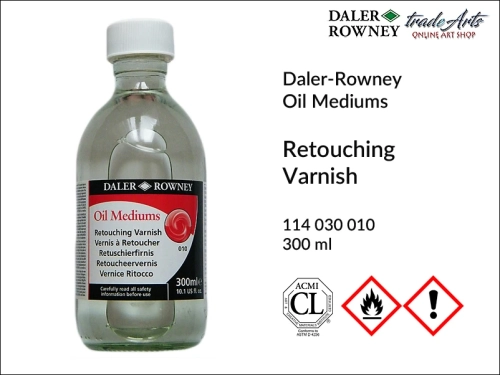 Retouching Varnish Daler-Rowney 300 ml, werniks retuszerski do farb olejnych Daler-Rowney, Daler-Rowney werniks retuszerski do farb olejnych, werniks retuszerski, werniksy do farb olejnych, farby olejne, werniksy, Daler-Rowney,