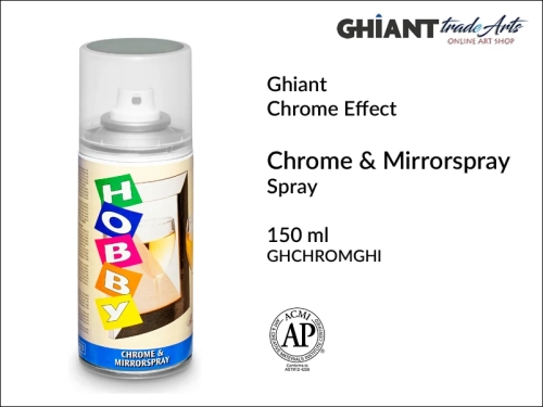Ghiant Chrome &amp; Mirrorspray 150 ml chrome effect, farba z efektem lustrzanym Ghiant Chrome &amp; Mirrorspray, Ghiant Chrome &amp; Mirrorspray farba z efektem lustrzanym, farba akrylowa lustrzana Ghiant Mirrorspray, Ghiant Chrome,