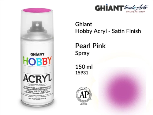 Farba akrylowa perłowa w aerozolu Ghiant Pearl Pink 15931, Ghiant Pearl Pink 15931 farba akrylowa perłowa w aerozolu, farby akrylowe perłowe w aerozolu, farby perłowe akrylowe w aerozolu, Ghiant Pearl,