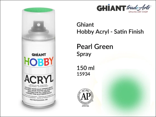 Farba akrylowa perłowa w aerozolu Ghiant Pearl Green 15934, Ghiant Pearl Green 15934 farba akrylowa perłowa w aerozolu, farby akrylowe perłowe w aerozolu, farby perłowe akrylowe w aerozolu, Ghiant Pearl,