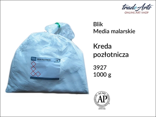 Kreda pozłotnicza czysta, kreda pozłotnicza Blik, Blik - kreda pozłotnicza naturalna, kreda pozłotnicza naturalna, kredy, tradearts,