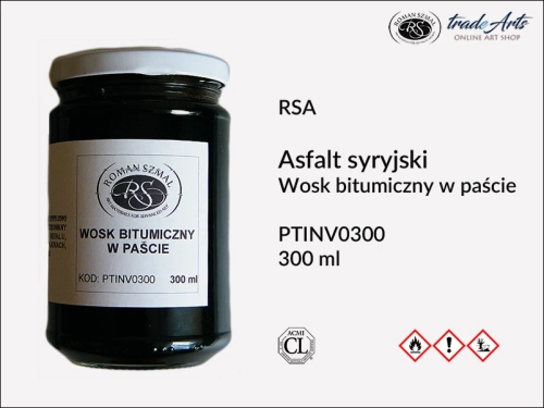 Asfalt syryjski naturalny w paście do patynowania RSA, wosk bitumiczny w paście, RSA naturalny asfalt syryjski w paście, asfalt syryjski, bitum, patynowanie, postarzanie, tradearts,