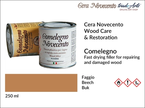 Comelegno Novecento Wood Filler Beech Wood, kit do drewna buk Comelegno Novecento, Gualtiero Meazza kit do napraw ubytków w drewnie, kit do drewna buk, kit, wypełniacz do drewna, kit kolorowy do napraw drewna i mebli,