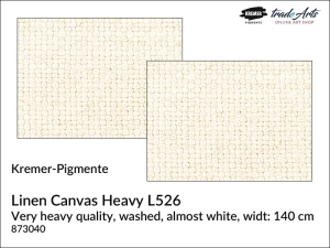 Płótno malarskie lniane Linen Canvas Heavy L526 Kremer-Pigmente, cena za 1 mb.