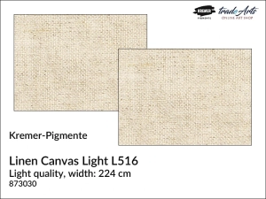 Płótno malarskie lniane Linen Canvas Light L516 Kremer-Pigmente, cena za 1 mb.