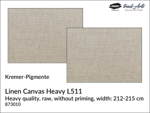 Płótno malarskie lniane Linen Canvas Heavy L511 Kremer-Pigmente, cena za 1 mb.