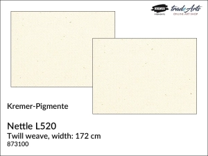 Płótno malarskie bawełniano-pokrzywowe  Nettle L520 Kremer-Pigmente, cena za 1 mb.
