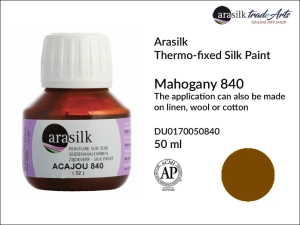 Farba do jedwabiu Dupont Arasilk, kolor: Mahogany 840, opak. 50 ml