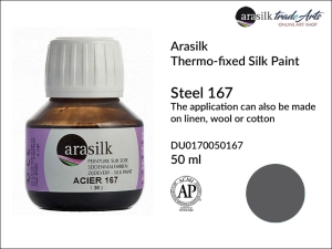 Farba do jedwabiu Dupont Arasilk, kolor: Steel 167, opak. 50 ml