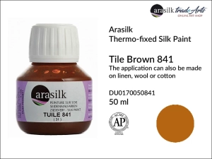 Farba do jedwabiu Dupont Arasilk, kolor: Tile Brown 841, opak. 50 ml