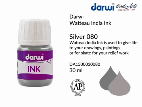Darwi India Ink made from water and shellac Silver 080. tusz indyjski szelakowy Silver 080 Darwi India Ink Ink, Darwi India Ink tusz indyjski  na szelaku,  tusz kaligraficzny, tusz rysunkowy, tusz indyjski, Darwi Indian Ink,