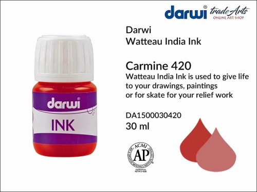 Darwi India Ink made from water and shellac Carmine 420. tusz indyjski szelakowy Carmine 420 Darwi India Ink Ink, Darwi India Ink tusz indyjski  na szelaku,  tusz kaligraficzny, tusz rysunkowy, tusz indyjski, Darwi Indian Ink,