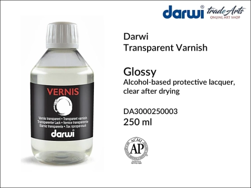 Darwi Glossy Alcohol-Based Protective Varnish, werniks błyszczący alkoholowy Darwi Varnish Glossy, Darwi Varnish Glossy werniks błyszczący końcowy, werniksy alkoholowe, werniksy błyszczące, werniksy finalne,