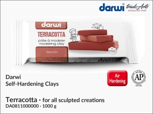 Glinka samoutwardzalna Darwi Terracotta, kolor: terakota; opak. 1000 g