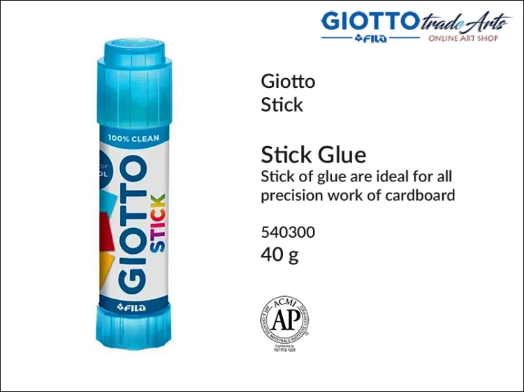 Giotto Stick Glue 40 g, Giotto Stick klej w sztyfcie szkolny 40 g, klej do prac biurowych Giotto Stick Glue, klej, kleje w sztyfcie, klej szkolny, klej biurowy, klejenie, Giotto Stick Glue,