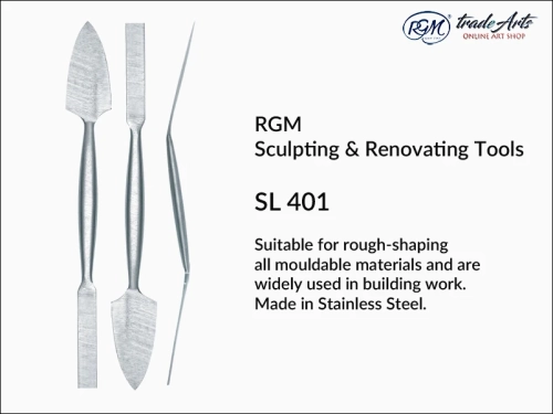 RGM Sculpting Tool mod. SL 401, nóż do prac rzeźbiarskich RGM SL 401, narzędzie do prac plastycznych RGM SL 401, nóż dekoracyjny, nóż archeologiczny, nóż do gipsu, modelowanie, noże, rzeźba, plastyka, ,