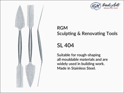RGM Sculpting Tool mod. SL 404, nóż do prac rzeźbiarskich RGM SL 404, narzędzie do prac plastycznych RGM SL 404, nóż dekoracyjny, nóż archeologiczny, nóż do gipsu, modelowanie, noże, rzeźba, plastyka, budownictwo, remonty,
