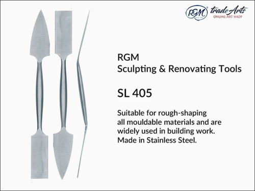 RGM Sculpting Tool mod. SL 405, nóż do prac rzeźbiarskich RGM SL 405, narzędzie do prac plastycznych RGM SL 405, nóż dekoracyjny, nóż archeologiczny, nóż do gipsu, modelowanie, renowacja, rzeźba, plastyka, budownictwo, remonty,