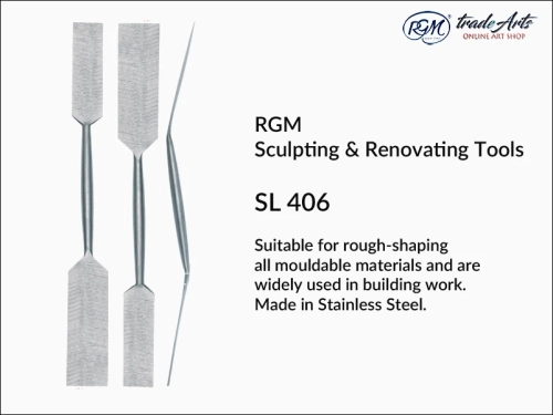 RGM Sculpting Tool mod. SL 406, nóż do prac rzeźbiarskich RGM SL 406, narzędzie do prac plastycznych RGM SL 406, nóż dekoracyjny, nóż archeologiczny, nóż do gipsu, modelowanie, renowacja, rzeźba, plastyka, budownictwo, remonty,