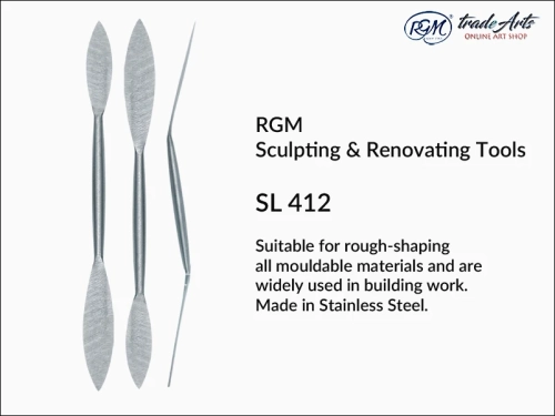 RGM Sculpting Tool mod. SL 412, nóż do rzeźby RGM SL 412 narzędzie do renowacji RGM SL 412, nóż dekoracyjny, nóż archeologiczny, nóż do gipsu, modelowanie, renowacja, rzeźba, plastyka, budownictwo, remonty, nóż,