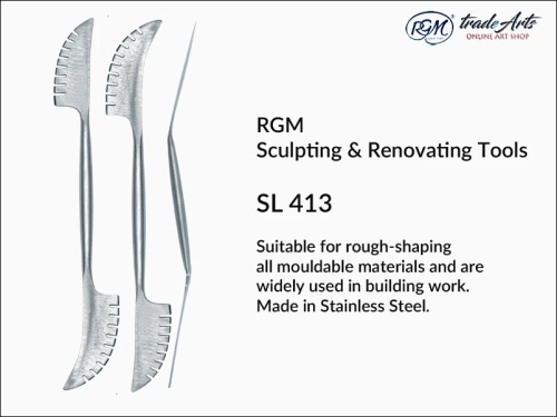 RGM Sculpting Tool mod. SL 413, nóż do rzeźby RGM SL 413 narzędzie do renowacji RGM SL 413, nóż dekoracyjny, nóż archeologiczny, nóż do gipsu, modelowanie, renowacja, rzeźba, plastyka, budownictwo, remonty, nóż,
