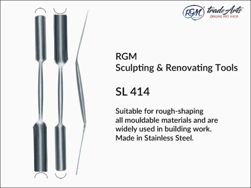 RGM Sculpting Tool mod. SL 414, nóż do rzeźby RGM SL 414 narzędzie do renowacji RGM SL 414, nóż dekoracyjny, nóż archeologiczny, nóż do gipsu, modelowanie, renowacja, rzeźba, plastyka, budownictwo, remonty, nóż,