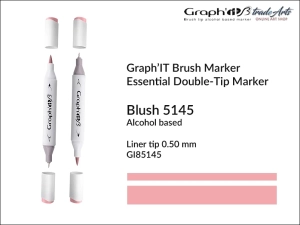 Marker pędzelkowy alkoholowy Graph'it Brush Marker, kolor: Blush 5145
