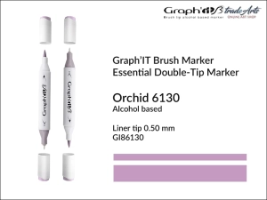 Marker pędzelkowy alkoholowy Graph'it Brush Marker, kolor: Orchid 6130