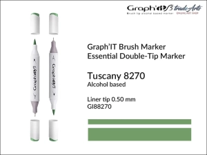 Marker pędzelkowy alkoholowy Graph'it Brush Marker, kolor: Tuscany 8270