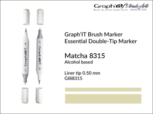 Marker pędzelkowy alkoholowy Graph'it Brush Marker, kolor: Matcha 8315