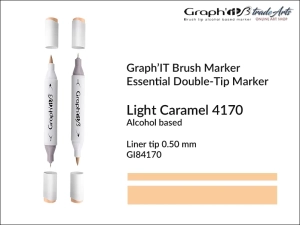 Marker pędzelkowy alkoholowy Graph'it Brush Marker, kolor: Light Caramel 4170