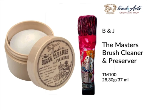 The Masters Brush Cleaner &amp; Preserver 37 ml, The Masters medium do czyszczenia i konserwacji pędzli artystycznych, medium do czyszczenia i konserwacji pędzli The Masters, środek do konserwacji pędzli, środek do mycia pędzli,