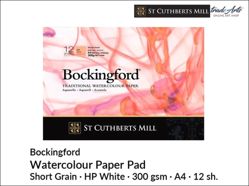 Bockingford Watercolour Pad HP A4 21x29,7 cm 12 ark., Bockingford pad akwarelowy HP A4 21x29,7 cm 12 ark., pad akwarelowy Bockingford, blok akwarelowy Bockingford, pady akwarelowe, bloki akwarelowe, Bockingford,