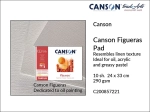 Canson Figueras Oil Paper Pad pad do techniki olejnej,  canvas texture,  290  gsm,  10 ark., 24 x 33 cm 