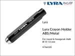 Uchwyt do kredy i kredek Lyra Crayon Holder ABS/Metal, średnica: 11-12 mm